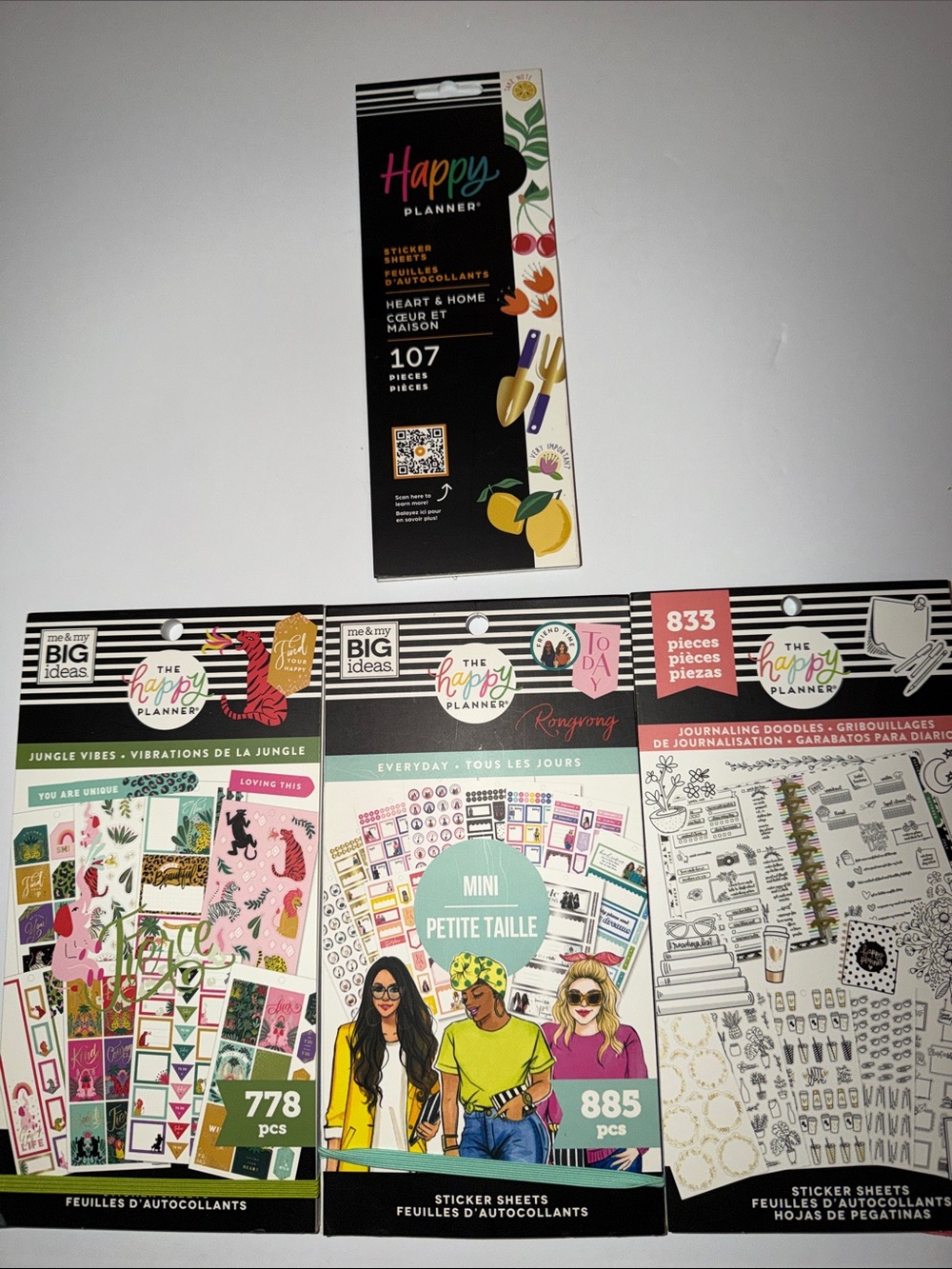 The happy planner sticker book lot